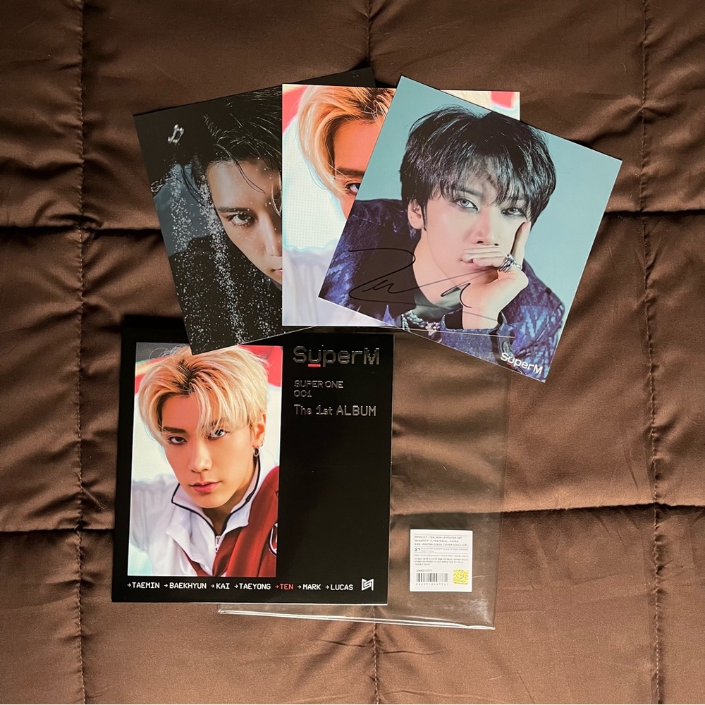 SuperM Super One LP Ten Signed Posters